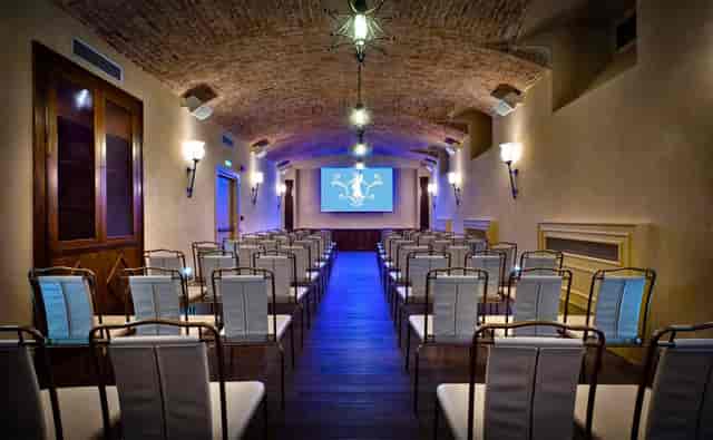Le Segrete Château Monfort vaulted ceiling event venue