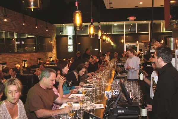 Max's Wine Dive cocktail reception | networking event | bar ambiance