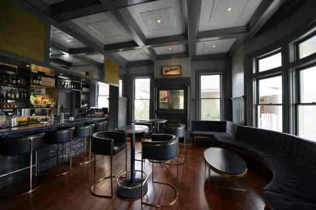 Upscale cocktail lounge bar event networking