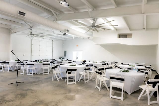 Maha ATX blank hall, bare event venue, Austin party space