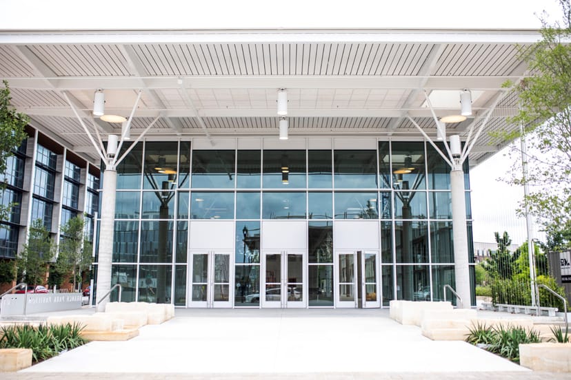 TFM Mueller Market, modern entrance, corporate event, gala venue
