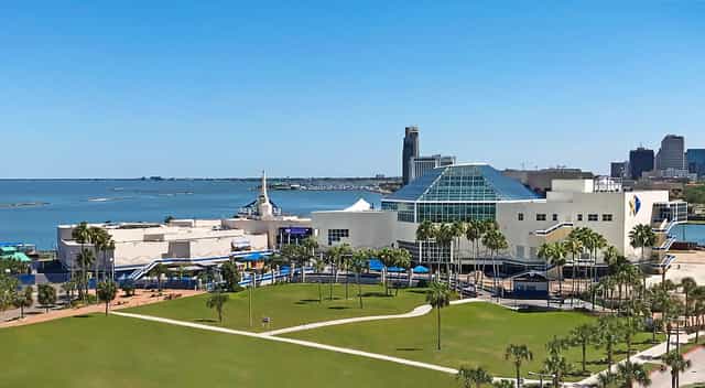 Texas Aquarium waterfront boardwalk event conference