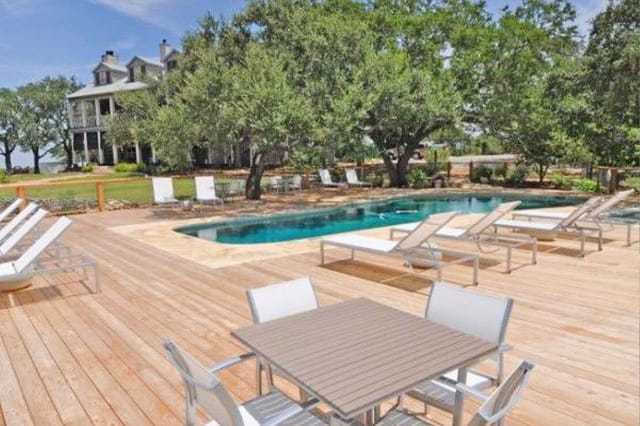 Sage Hill Inn & Spa outdoor event venue, pool deck, networking, reception.