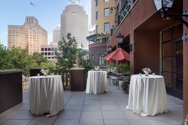 Hotel Valencia Rotunda cocktail reception city view