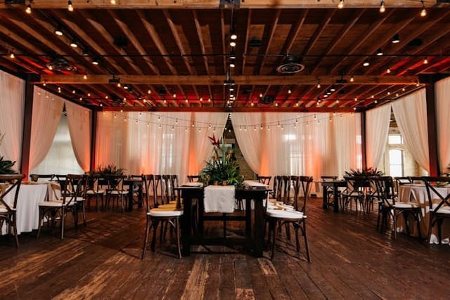 Brazos Hall industrial wedding/corporate event