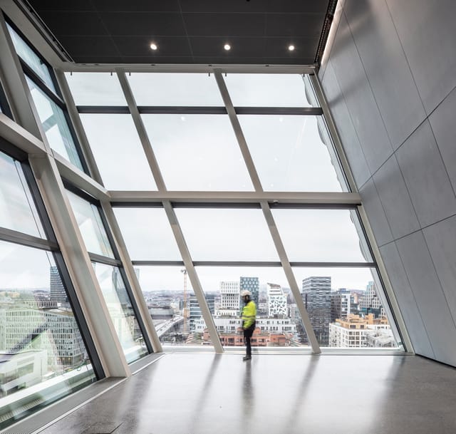 Modern event venue, city view, executive retreat, product launch