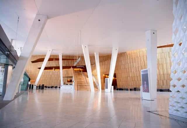 Opera foyer, modern event space, Oslo venue
