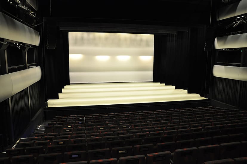 Norwegian Opera stage, tiered risers, event venue, product launch