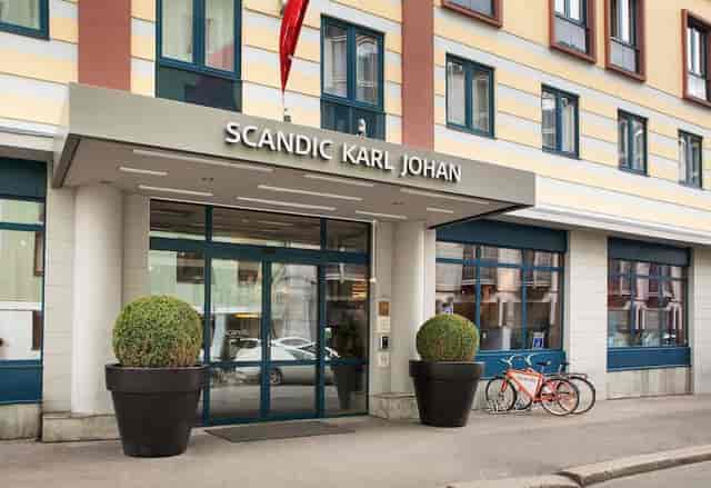 Karl Johan Hotel entrance, Scandic, event venue