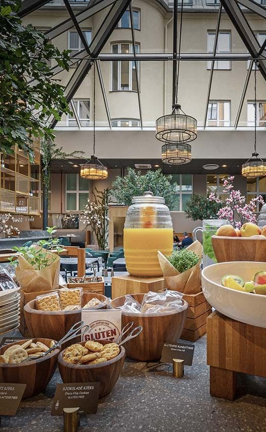 Karl Johan hotel conference room buffet, corporate retreat, networking event