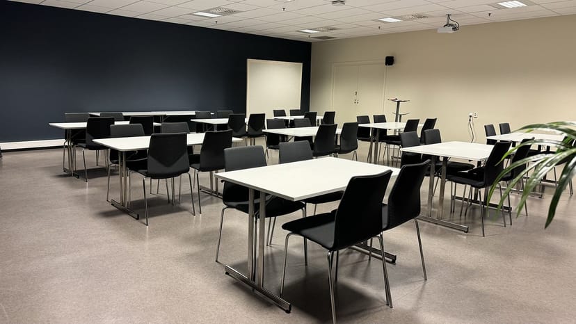Norwegian Museum Auditorium: modern event space, projector, workshop, conference