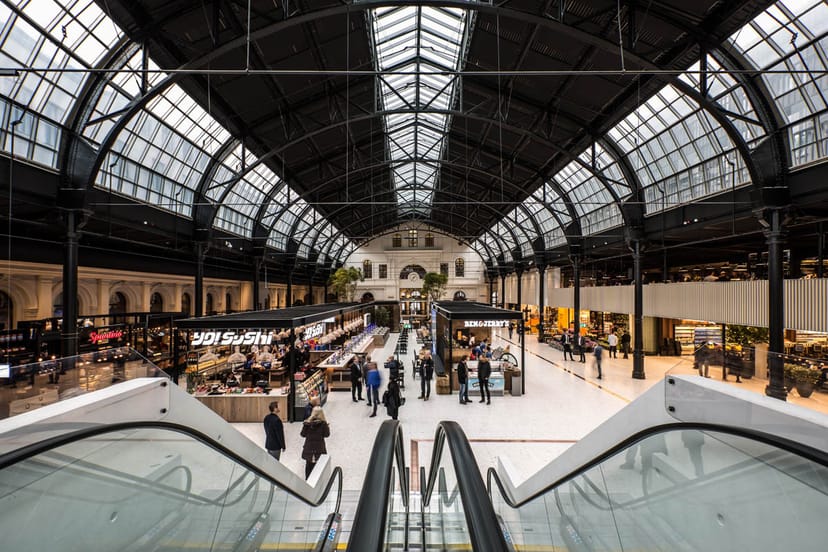 Østbanehallen atrium event space, urban venue