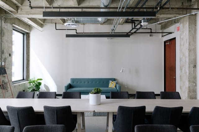 Industrial meeting room, workshop, event space