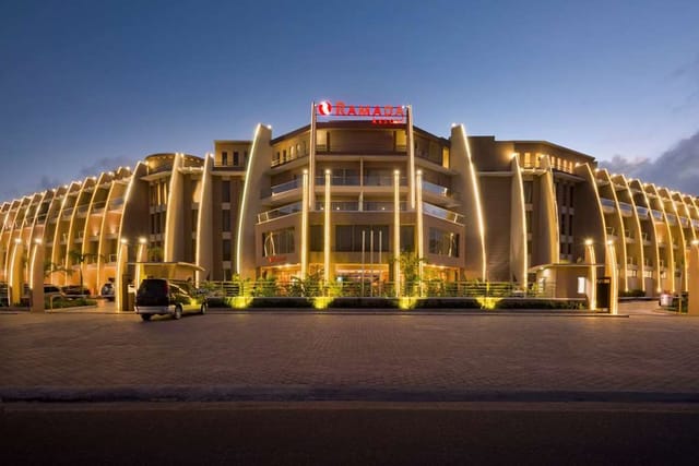 Ramada resort Dar es Salaam event venue, modern beachfront architecture