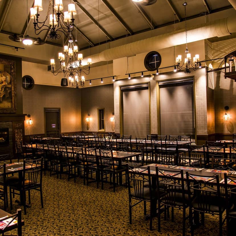 Tandoor Indian Restaurant banquet hall, sophisticated lighting, private party, event reception