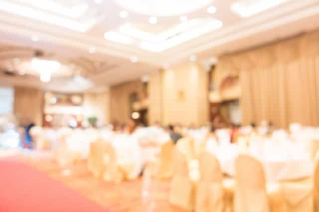 Indian Restaurant banquet hall, wedding, gala