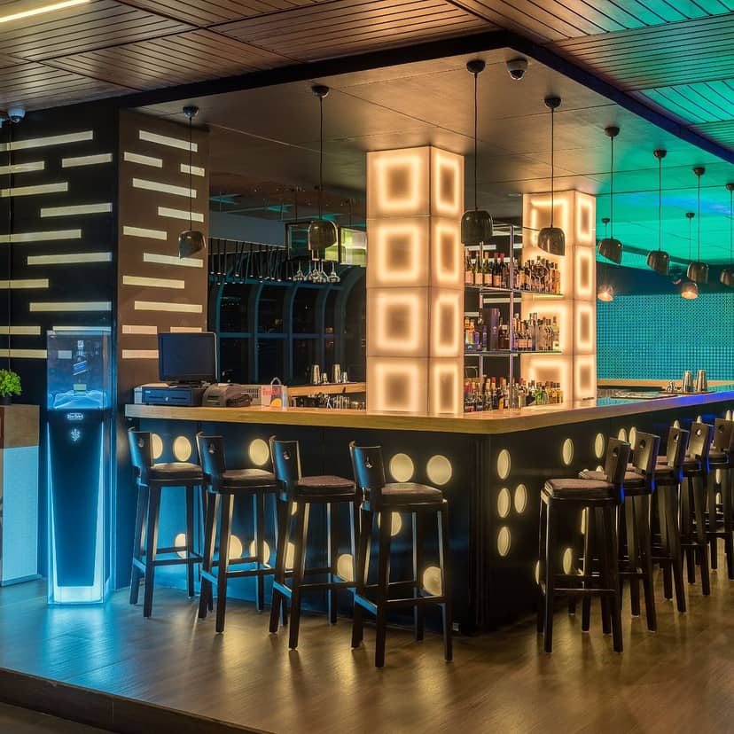 Karambezi Cafe bar: stylish, ambient, cocktail reception, networking event