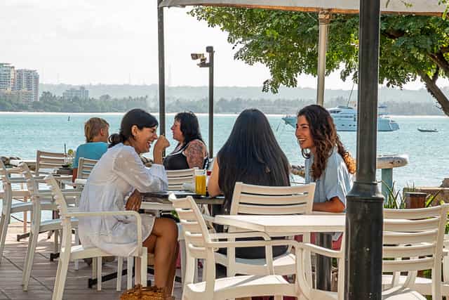 Thai Kani waterfront deck networking event