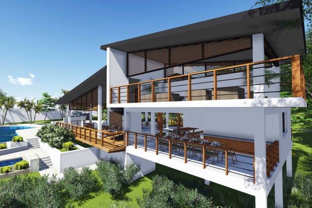 Beach House venue, modern, tropical, corporate event, wedding
