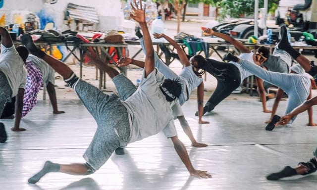 Nafasi Art Space workshop, dynamic low-budget rehearsal studio