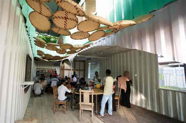 Nafasi Art Space rustic modular venue, eco-conscious event, workshop