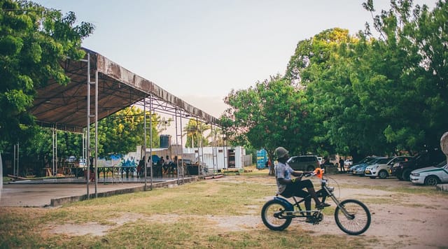 Nafasi Art Space rustic outdoor concert venue