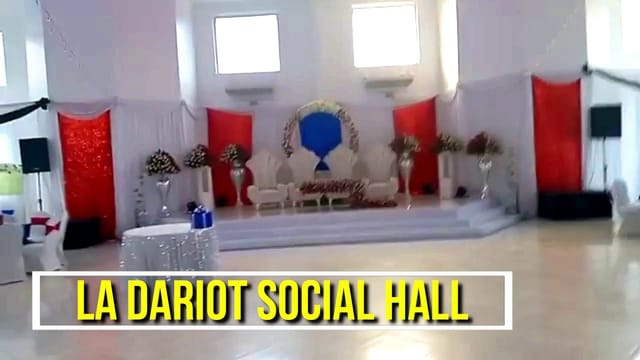 Jogoo Social Hall wedding reception stage