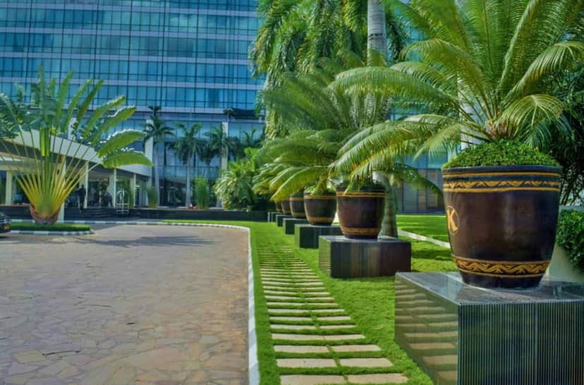 TZ Venue garden arrival event landscaping