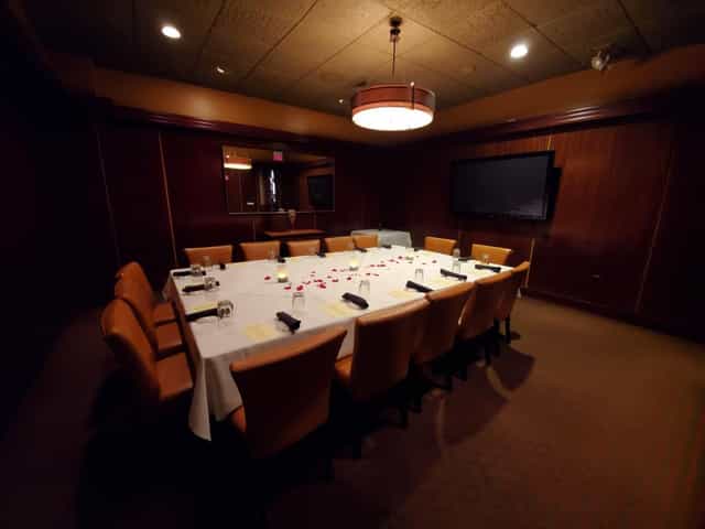 Sullivan's Steakhouse private dining room, executive dinner, celebration