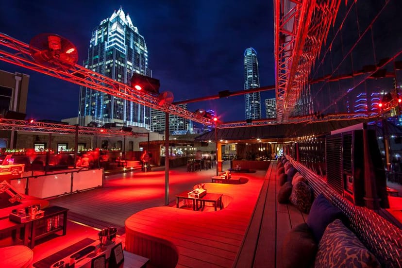 Rooftop venue, city views, corporate reception, social gathering