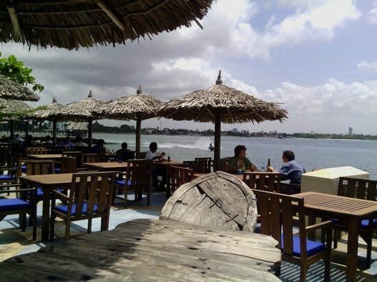 Waterfront restaurant, outdoor seating, event venue, reception