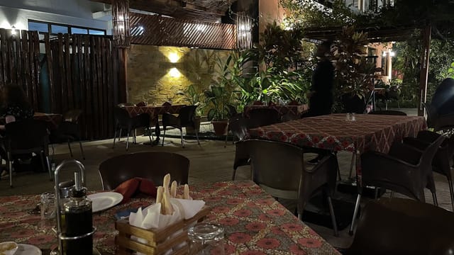 Outdoor pizzeria event space, rehearsal dinner, reception