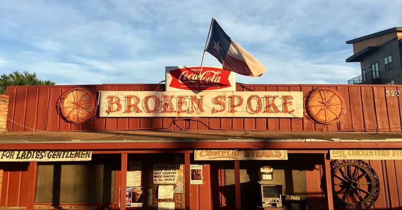 Broken Spoke rustic Texas bar event venue