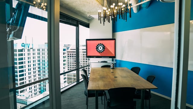 Capital Factory modern boardroom event space