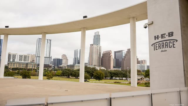 H-E-B Terrace Austin skyline, corporate event, outdoor venue