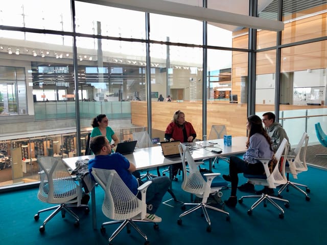 a11yATX Meetup members in 6th floor ...