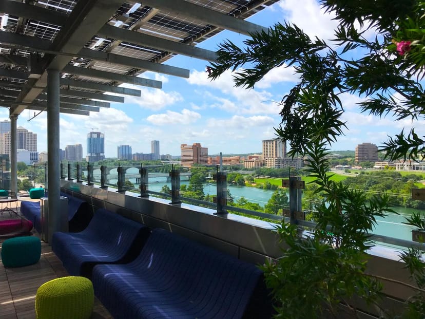 Austin rooftop amphitheater event