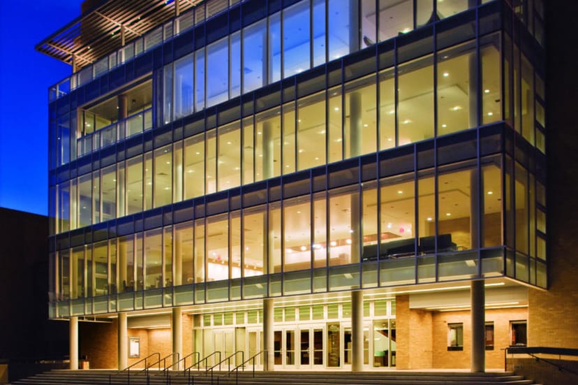 Texas Performing Arts glass venue for corporate events, conferences