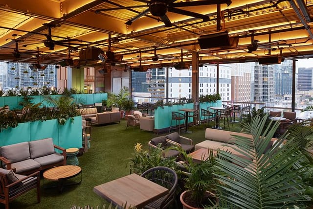 Austin Marriott rooftop cocktail reception event