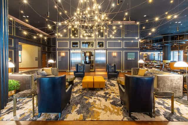 Otis Hotel Austin lounge, modern, networking, events