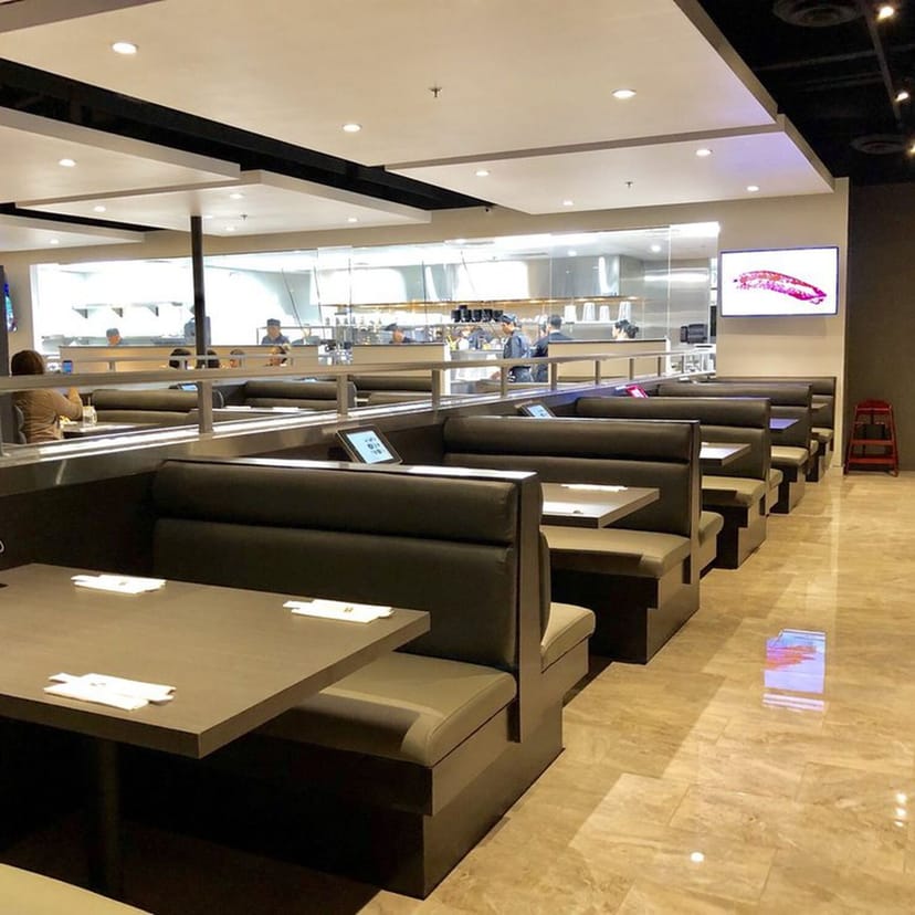 Sapporo revolving sushi bar modern dining event