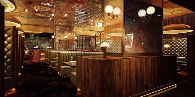 Barry's Downtown Prime: Chic room, corporate event, private party.