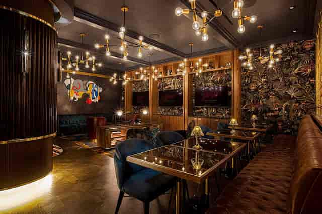 Sultan's Table lounge, glam decor, corporate event, VIP lounge