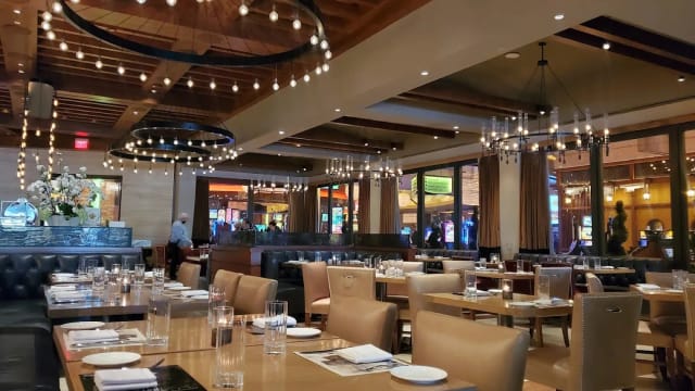Osteria Fiorella upscale event venue, plush seating, corporate dinner, private party