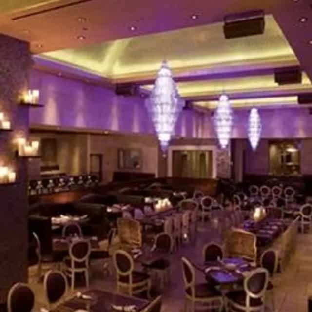 NOVE Palms event space, ambient lighting, cocktail reception, product launch