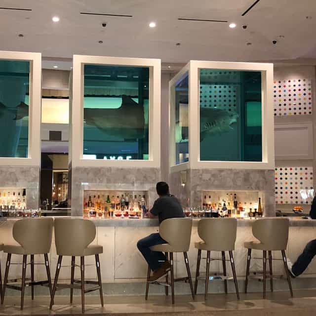 NOVE Palms bar, art, cocktail reception, VIP event