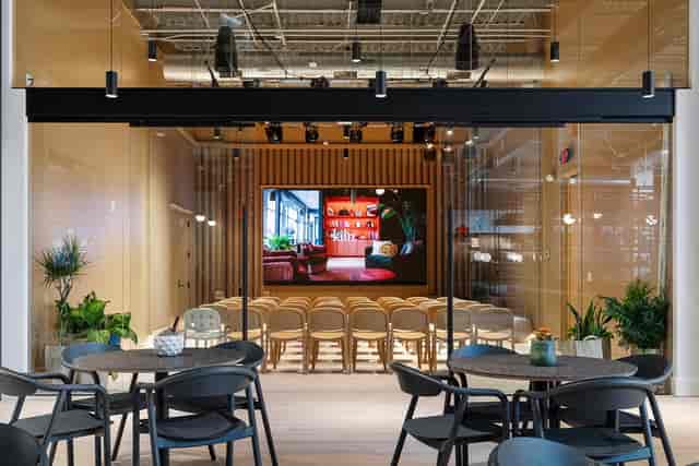 Las Vegas Kiln event space, modern lounge, networking, presentations