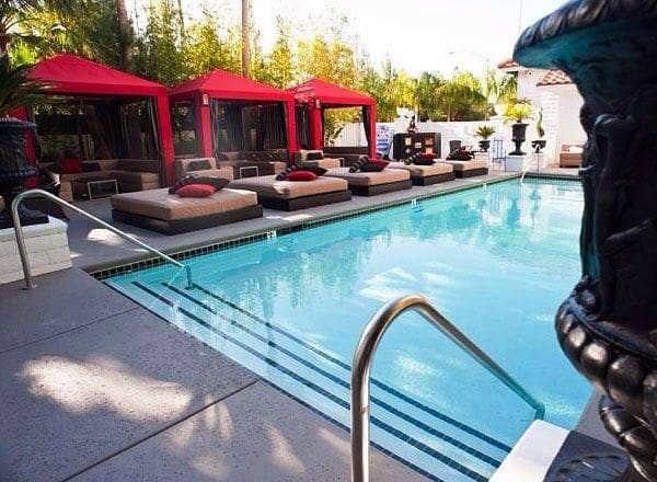 Lexi Las Vegas topless pool, chic event venue, cocktail reception
