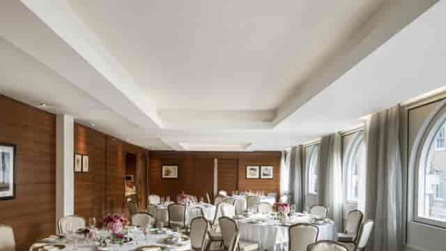 Elegant event space at The Fitzrovia, Langham London, perfect for weddings and corporate meetings.