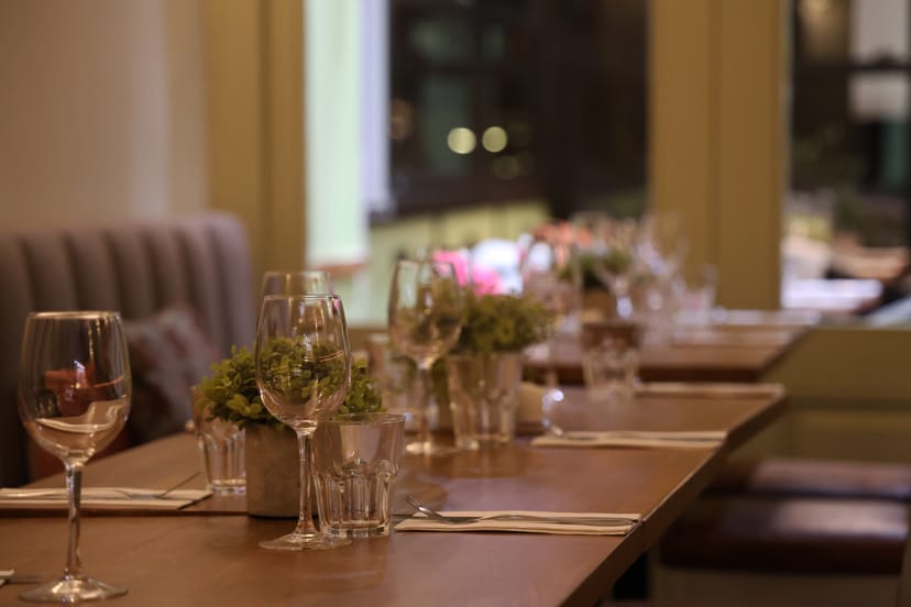 Croftwood private dining, elegant table, corporate event, celebration